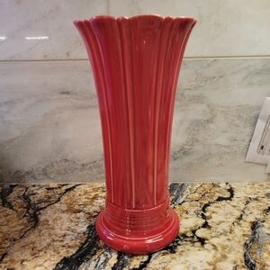 Fiesta 9 5/8 Inch Medium Vase Scarlet